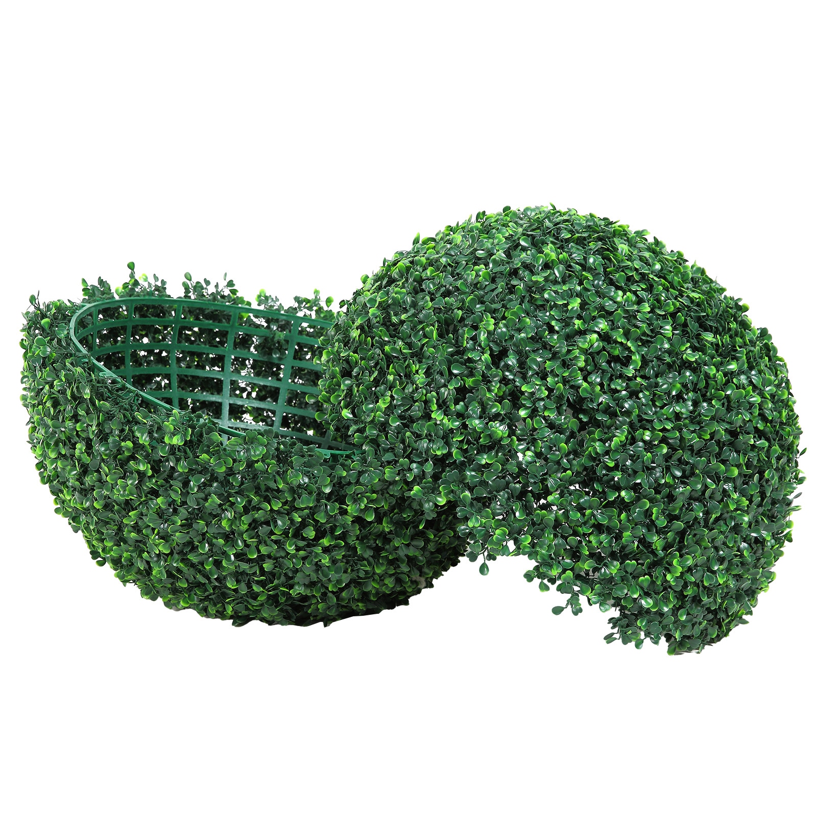 Artificial Topiary Boxwood Trees Set Of 2 For Garden And Home_voghion.com